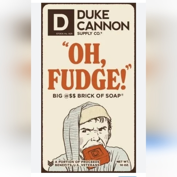 Duke Cannon OH, FUDGE Big Brick of Soap 10oz Father Husband Dad - Picture 1 of 2